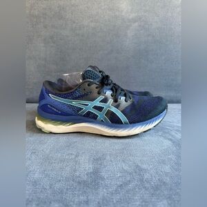 ASICS Gel Nimbus 23 Athletic Running Shoes Womens SZ 9.5 Blue Lace Up Casual